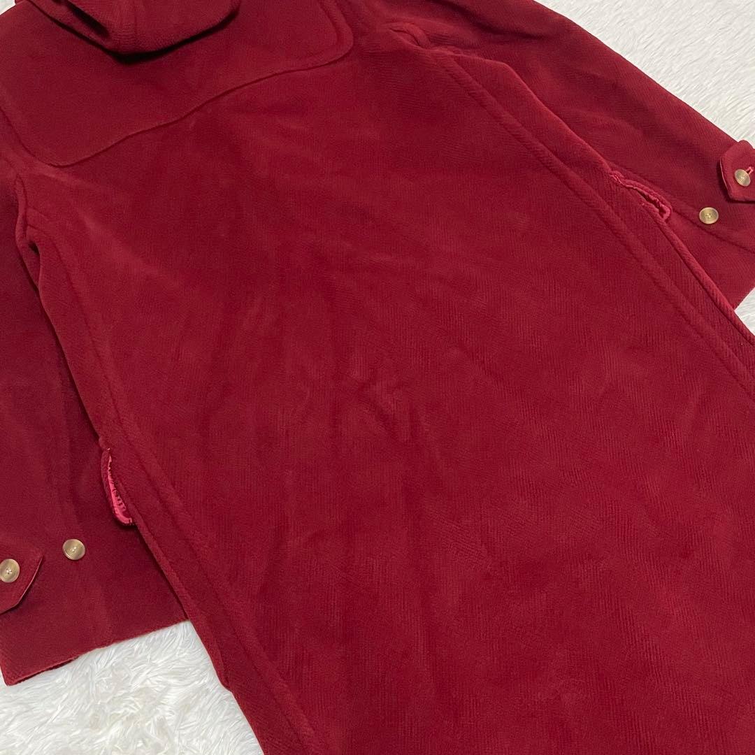 美品 オールドイングランド ダッフルコート ヘリンボーン XL相当 英国製 赤