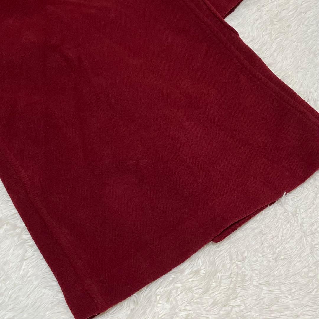 美品 オールドイングランド ダッフルコート ヘリンボーン XL相当 英国製 赤