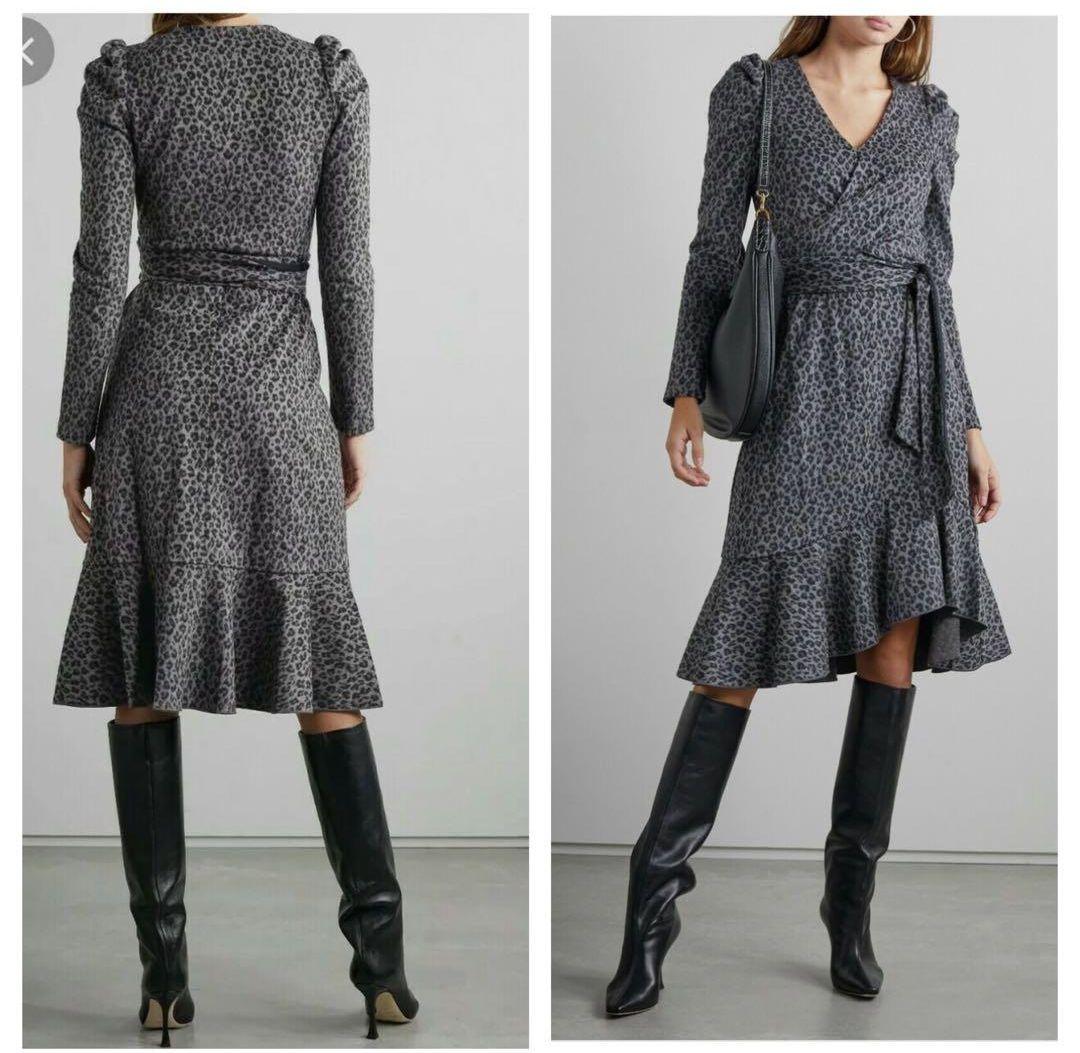 【DIANE von FURSTENBERG】レオパード ウール ワンピース☆