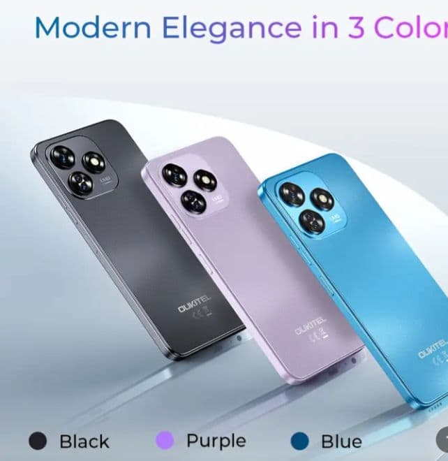 OUKITEL C51 128GB 16GB RAM スマートフォン　ブルー