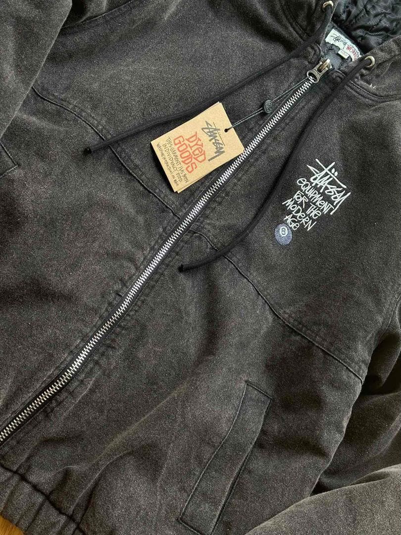 Stussy フード付きジャケット ダークグレー