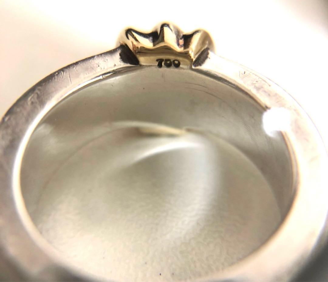 TIFFANY&CO.ティファニー グルーブドウィズ 925/750刻印 リング