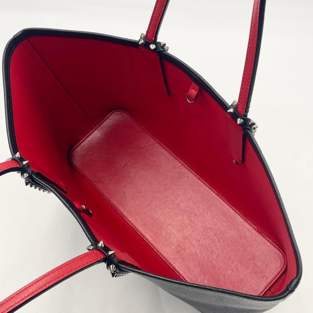 クリスチャン ルブタン カバタ トートバッグ 肩掛け ポーチ付 A4可 ブラック