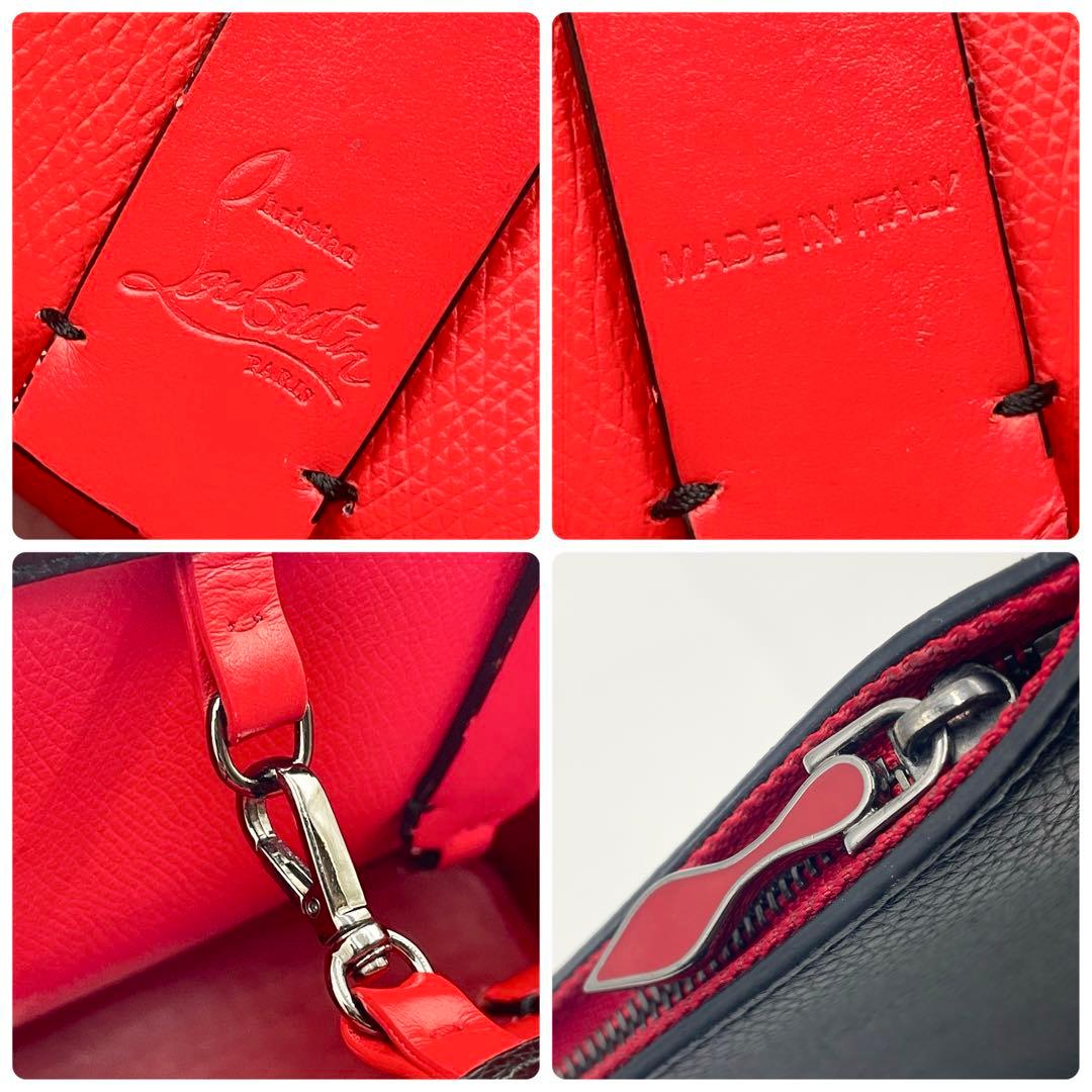 クリスチャン ルブタン カバタ トートバッグ 肩掛け ポーチ付 A4可 ブラック