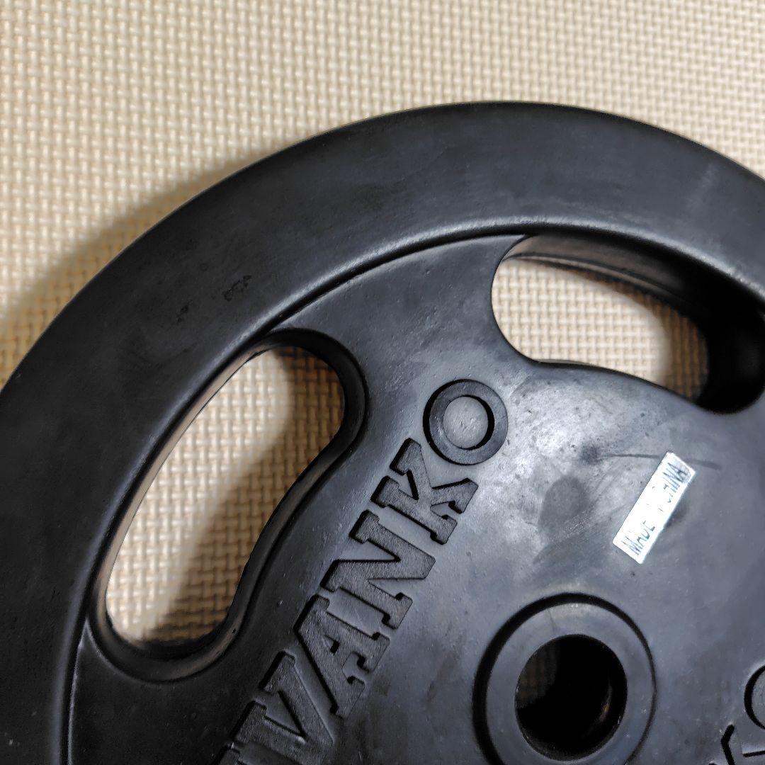 IVANKO ダンベルプレート 10kg 2枚セット ラバープレート 28mm