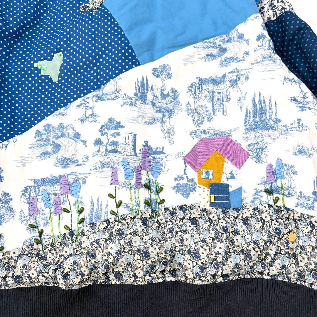 【新品タグ付】MUVEIL ミュベール パッチワークブルゾン ジャケット　40