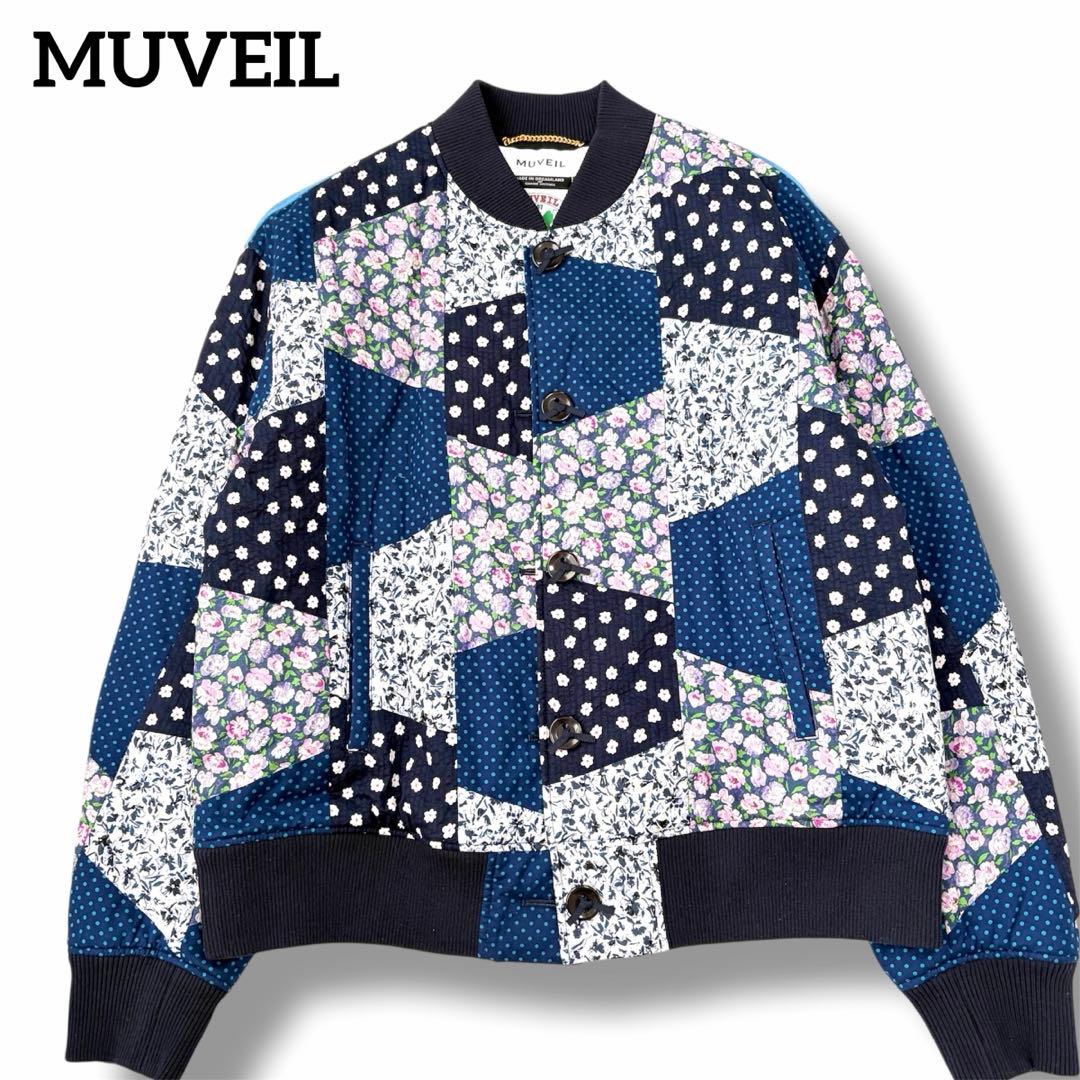 【新品タグ付】MUVEIL ミュベール パッチワークブルゾン ジャケット　40
