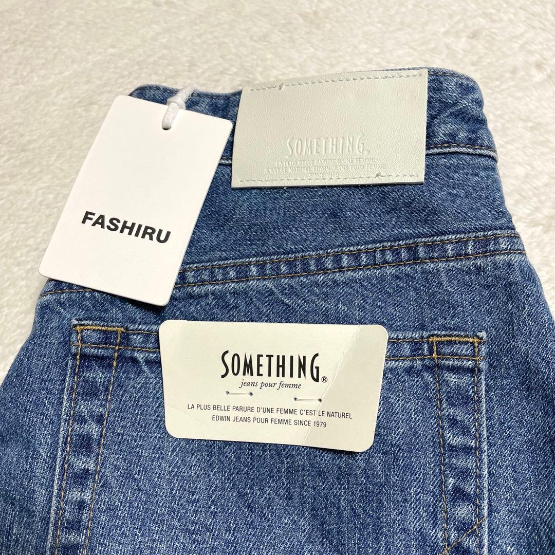 FASHIRU × SOMETHING バギーフィットジーンズ L