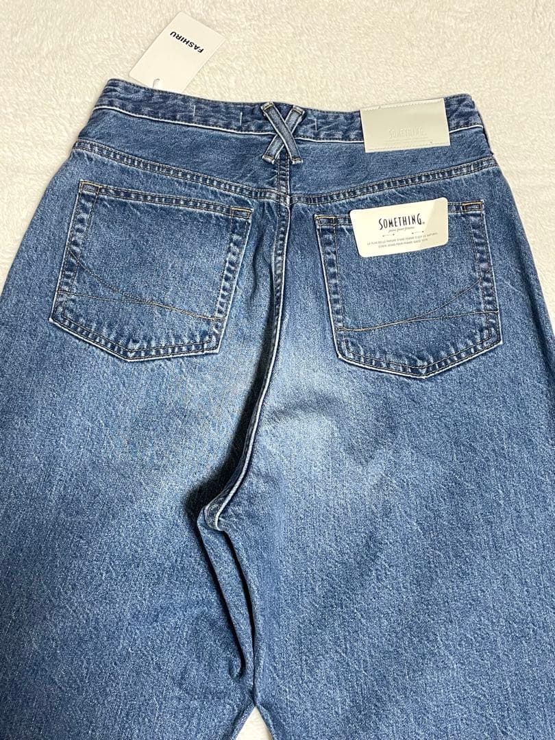 FASHIRU × SOMETHING バギーフィットジーンズ L