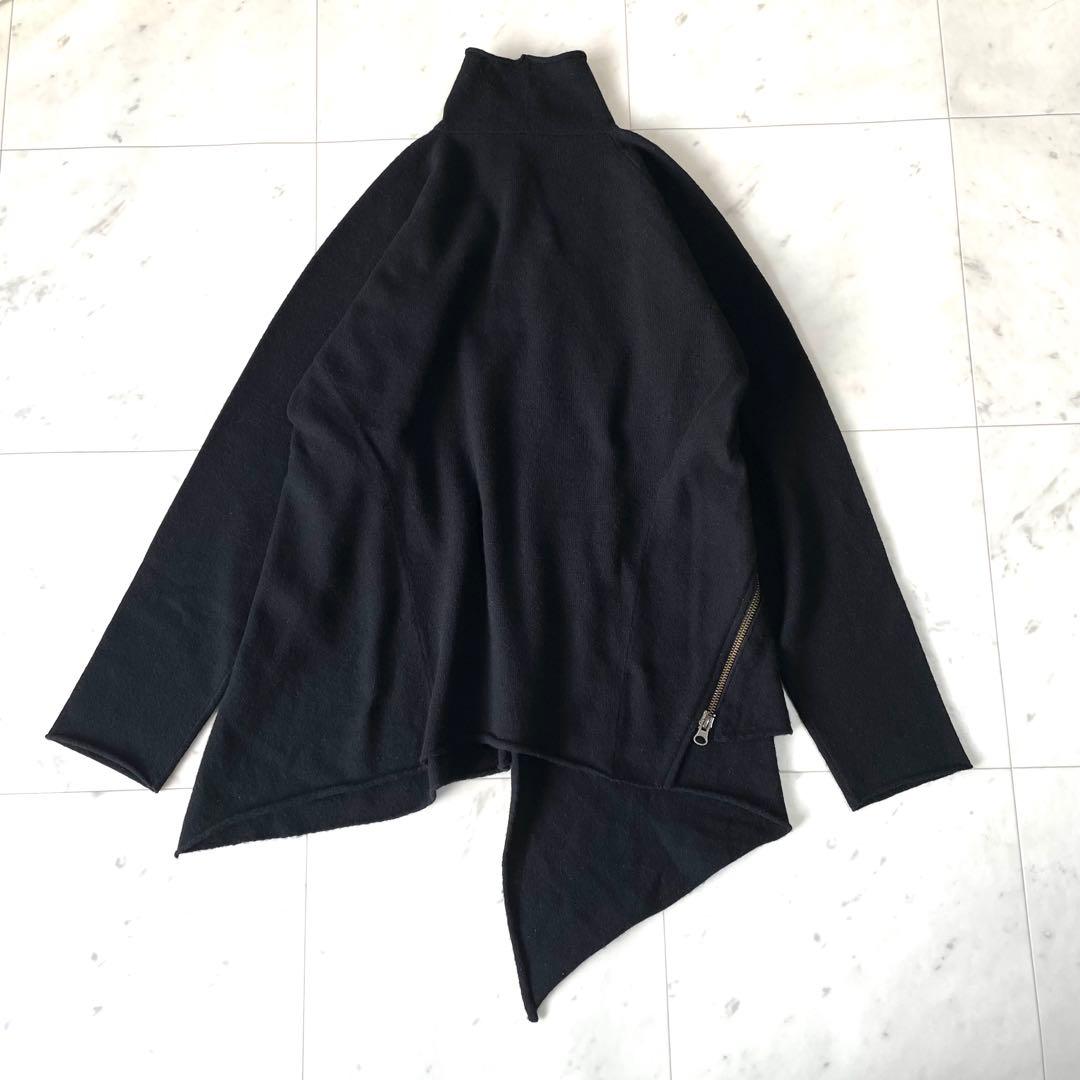 クリーニング済✨ヨーガンレール✨アシメントリートップス ウール100 黒 M