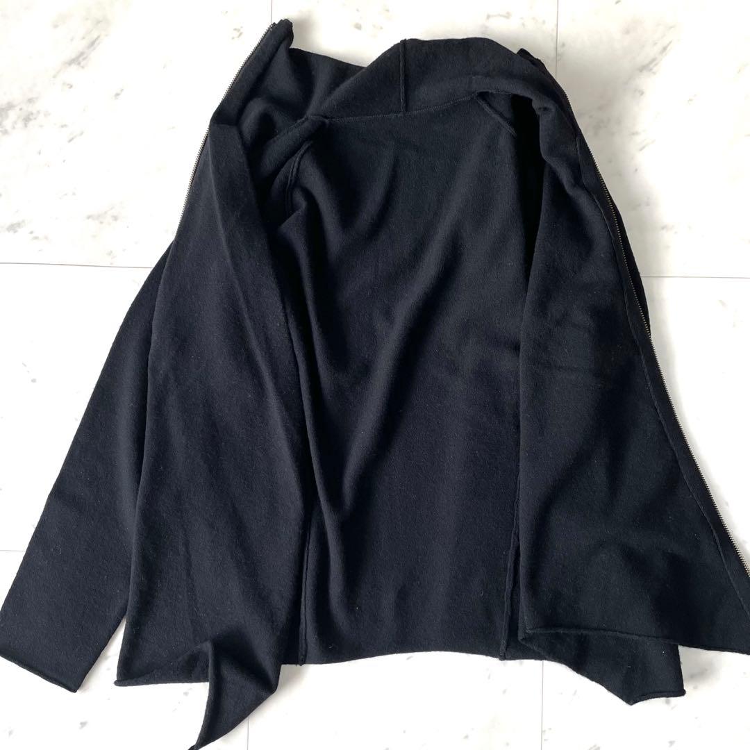 クリーニング済✨ヨーガンレール✨アシメントリートップス ウール100 黒 M