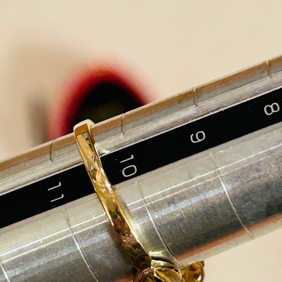 ローズ　バラの指輪　リング　アンティーク ピンクゴールド　イエローゴールド