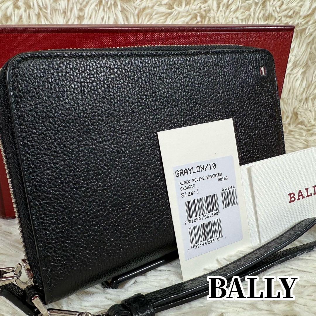 バリー BALLY GRAYLON ラウンドファスナー長財布 リストレット付き
