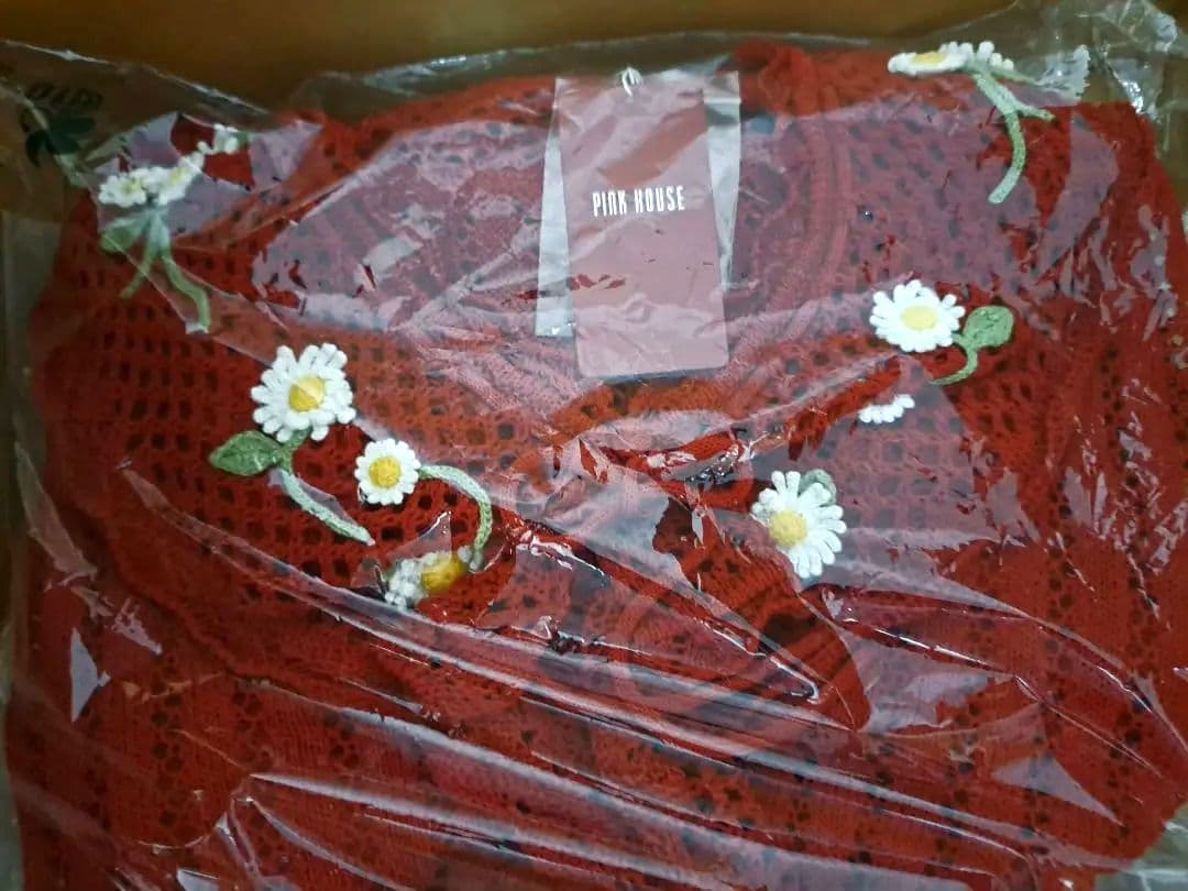 #ピンクハウス 半袖ニットカーディガン 新品未使用