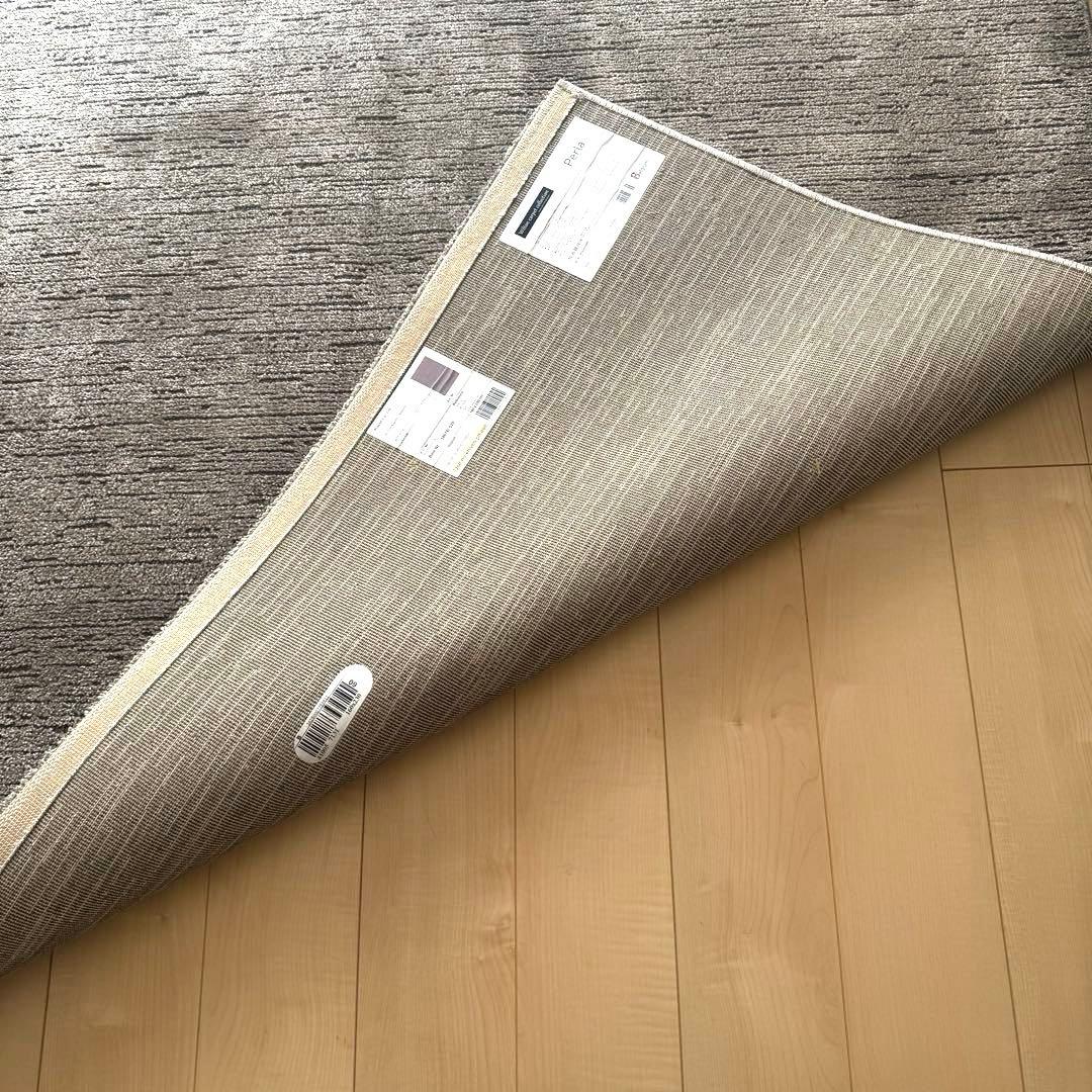 ウィルトン織のラグ 160✖️230 新品未使用　グレージュ