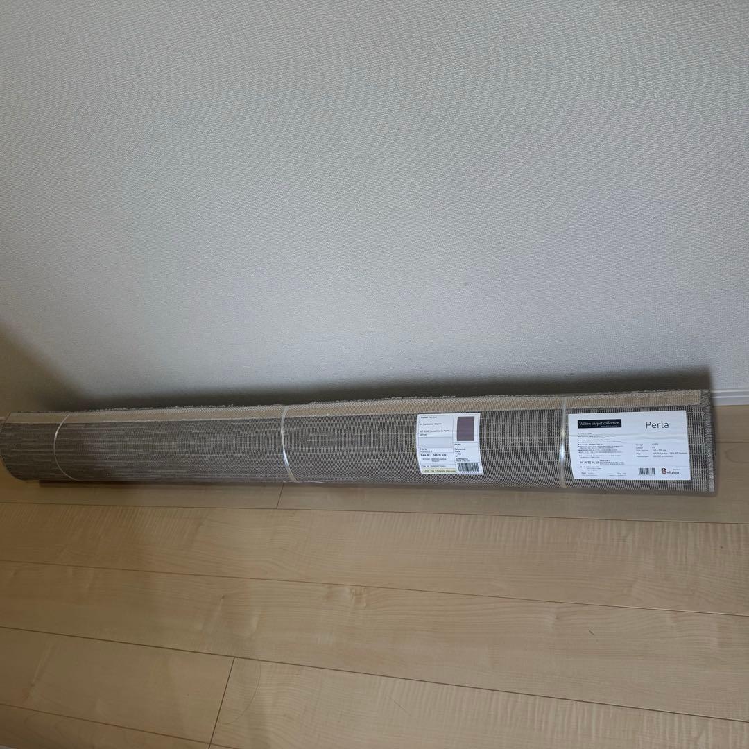 ウィルトン織のラグ 160✖️230 新品未使用　グレージュ