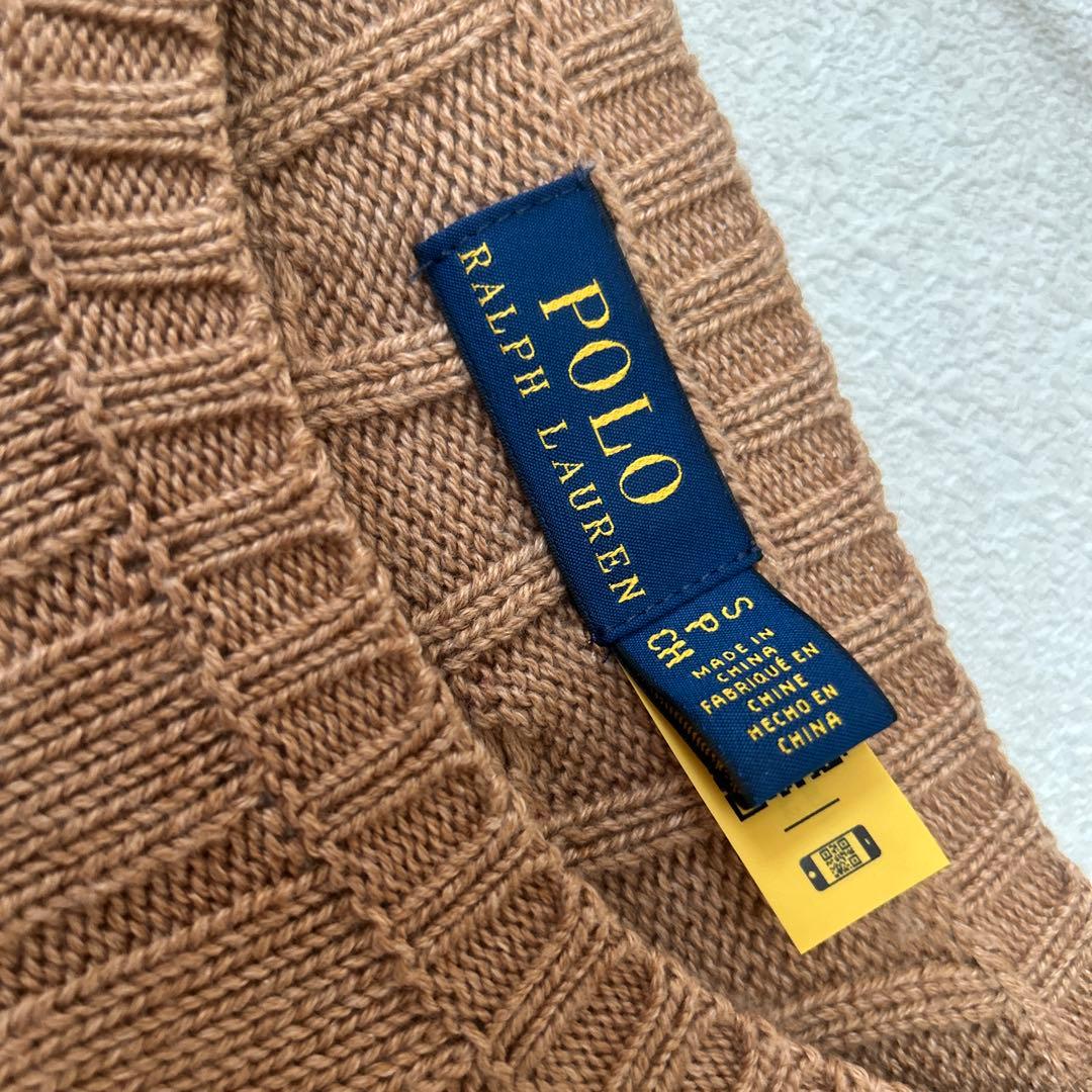 Polo Ralph Lauren キャメル ケーブルニット S