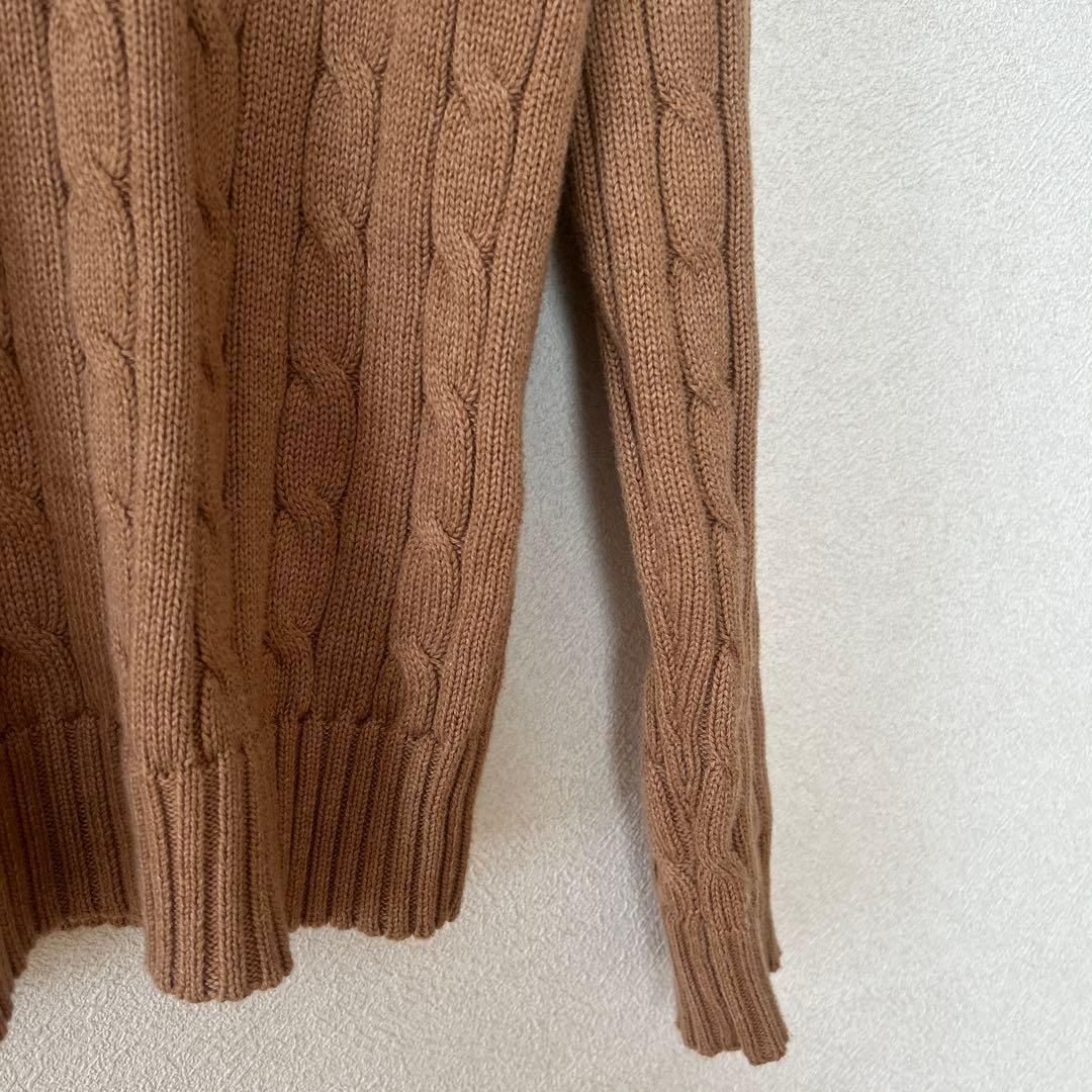 Polo Ralph Lauren キャメル ケーブルニット S