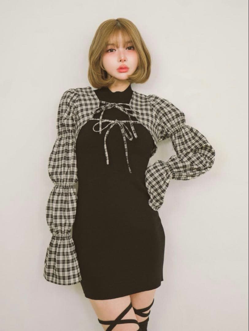 Darich ダーリッチ シャーリングボレロミニワンピース