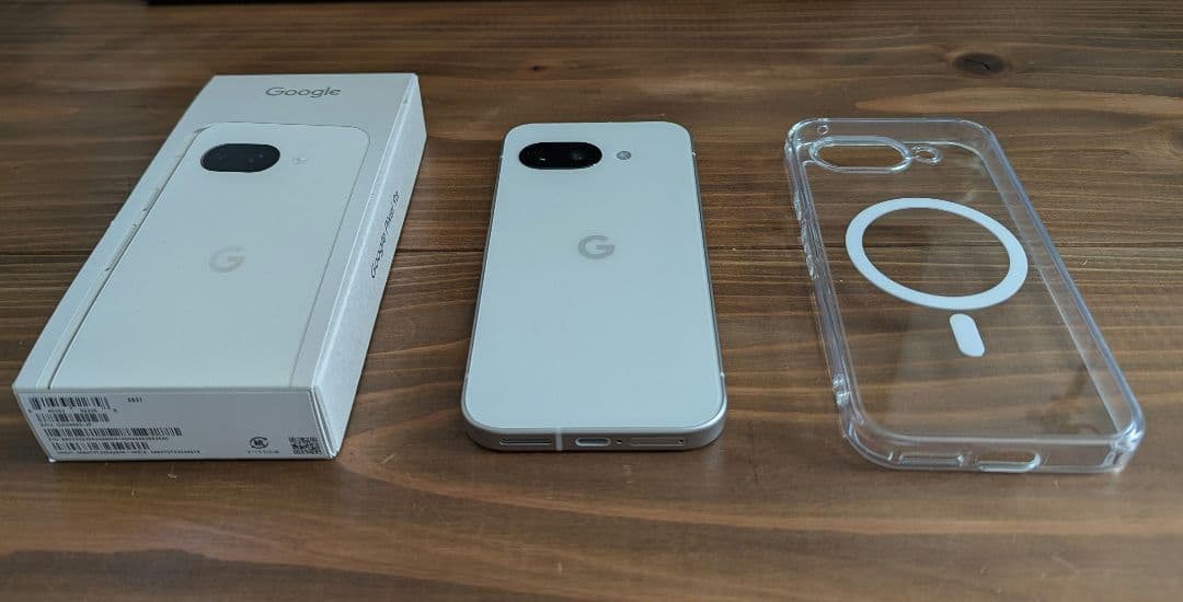 Google Pixel 9a Porcelain 本体（ケース、フィルム付）