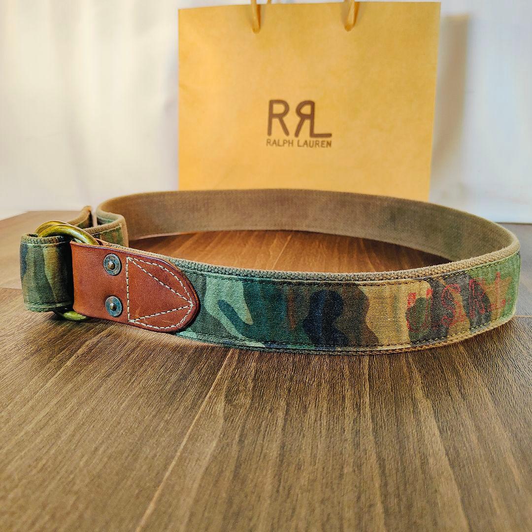 【極美品 RRL系】 ポロラルフローレン　ダブルリング ドレスベルト US RL