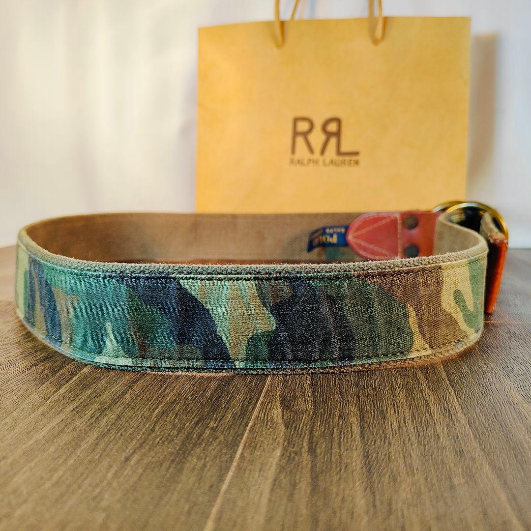 【極美品 RRL系】 ポロラルフローレン　ダブルリング ドレスベルト US RL
