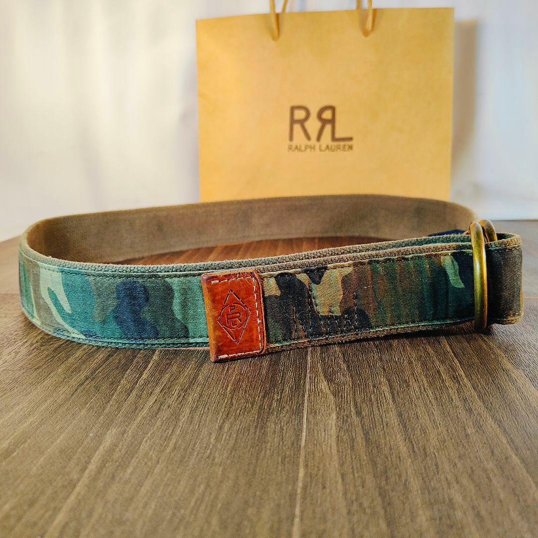 【極美品 RRL系】 ポロラルフローレン　ダブルリング ドレスベルト US RL