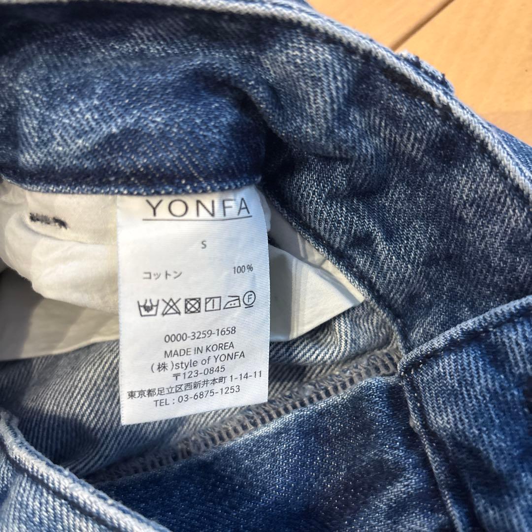 YONFA Sophia デニムパンツ （indigo）　Sサイズ