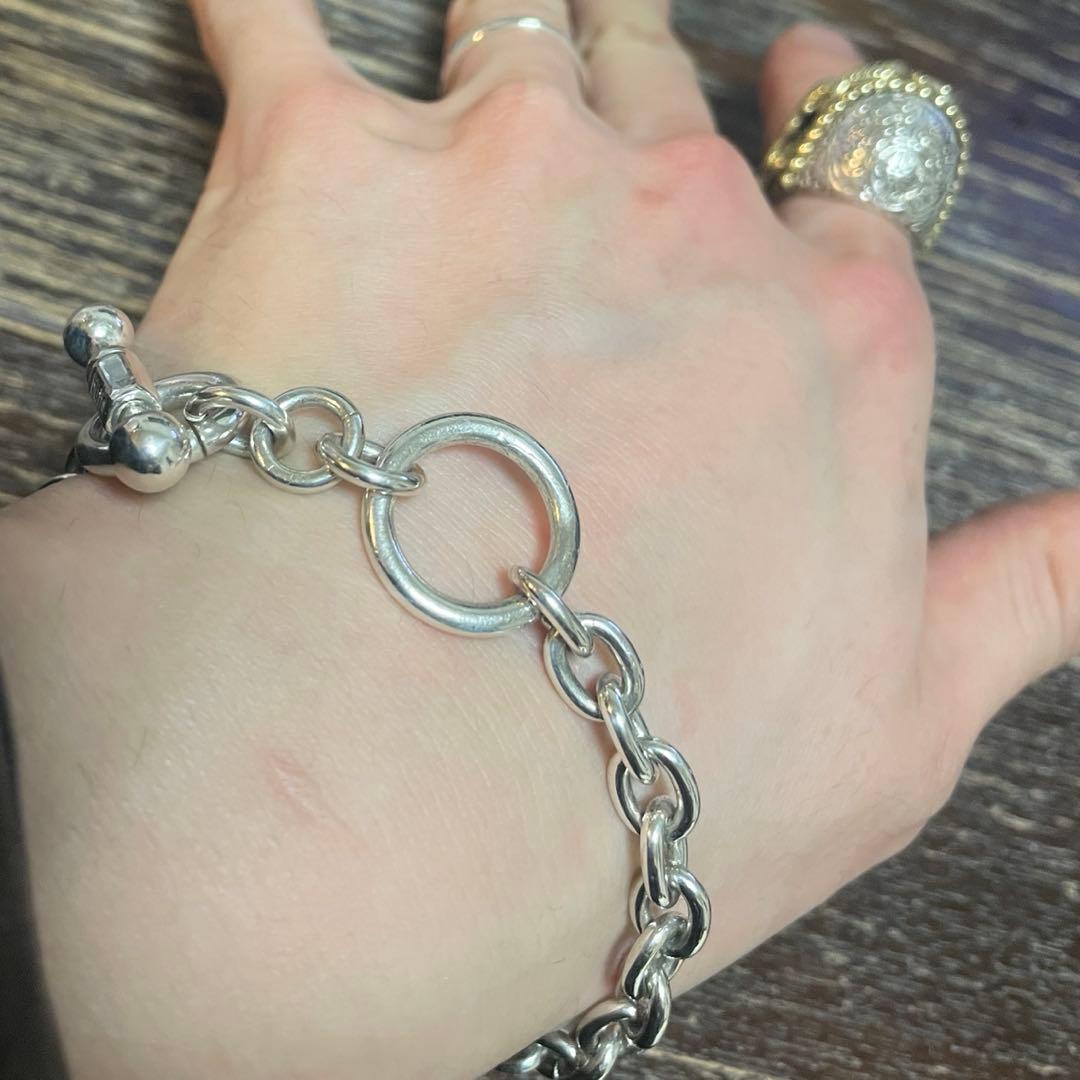 レア極美品　buff ブレスレット　アンカー　チェーン　メンズ　925 シルバー