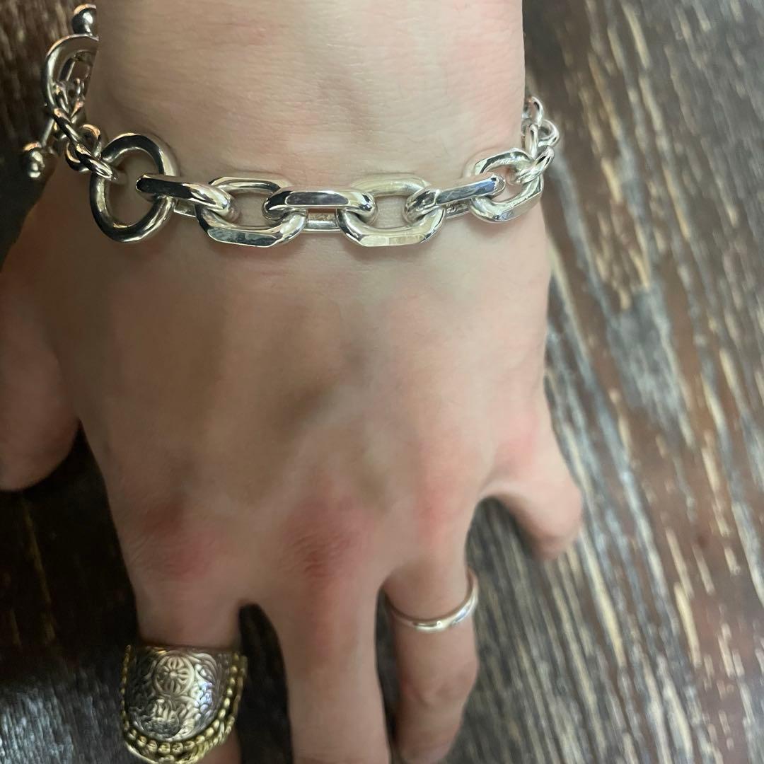 レア極美品　buff ブレスレット　アンカー　チェーン　メンズ　925 シルバー