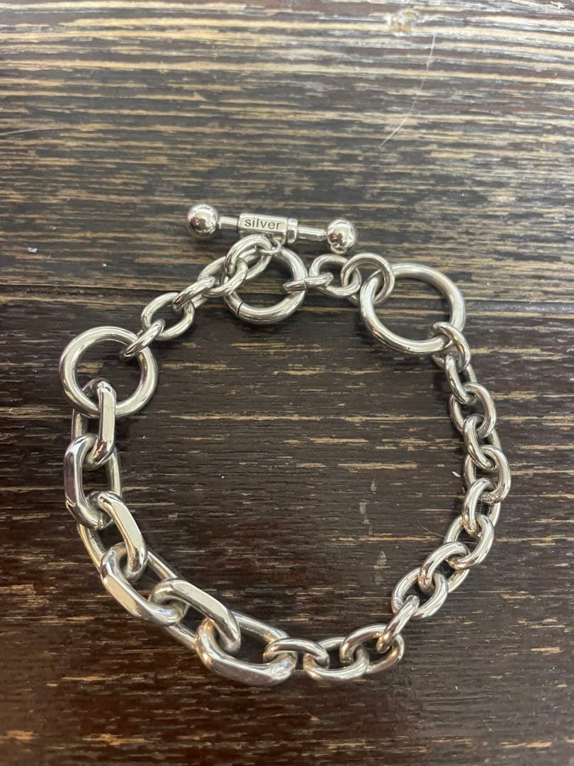 レア極美品　buff ブレスレット　アンカー　チェーン　メンズ　925 シルバー