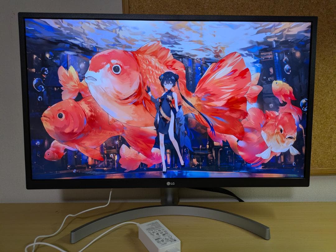 投入時間63 LG 4K IPS 27インチ モニター 27UL500-W