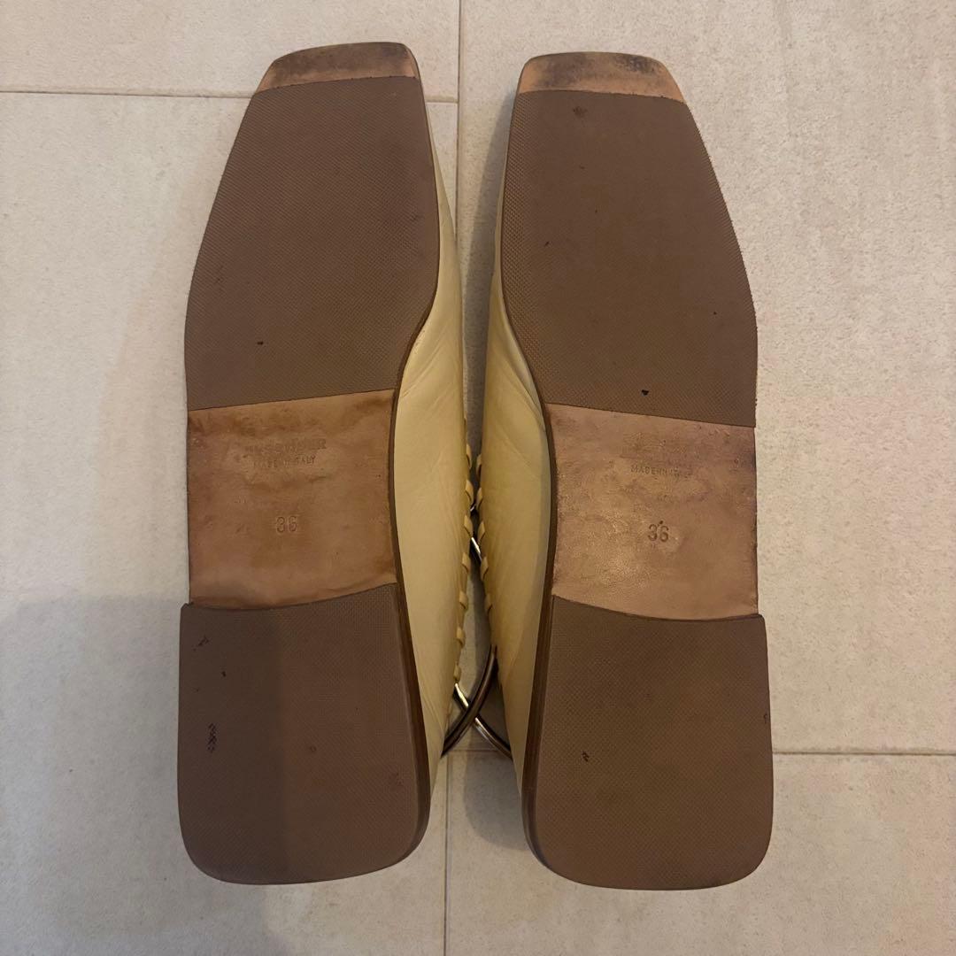 JILSANDER ジルサンダー　リング　フラットパンプス　36