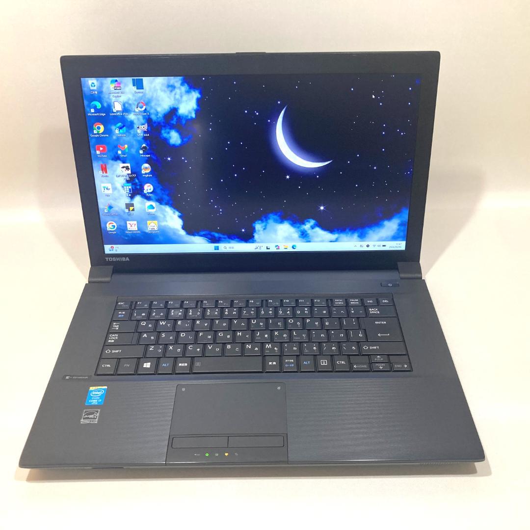 初心者✨超速・大画面・DVD・大容量✨黒✨すぐ使えるノートパソコン◇D490-3