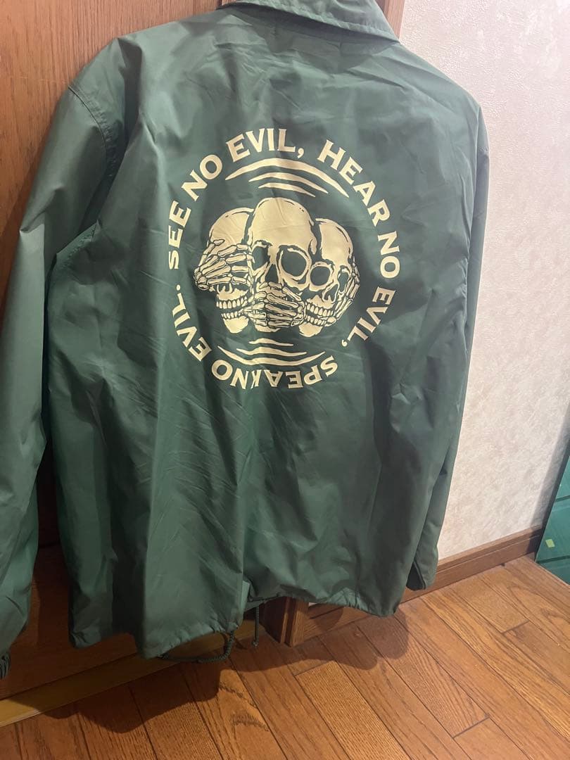 グリーンナイロンジャケット CAMBIO