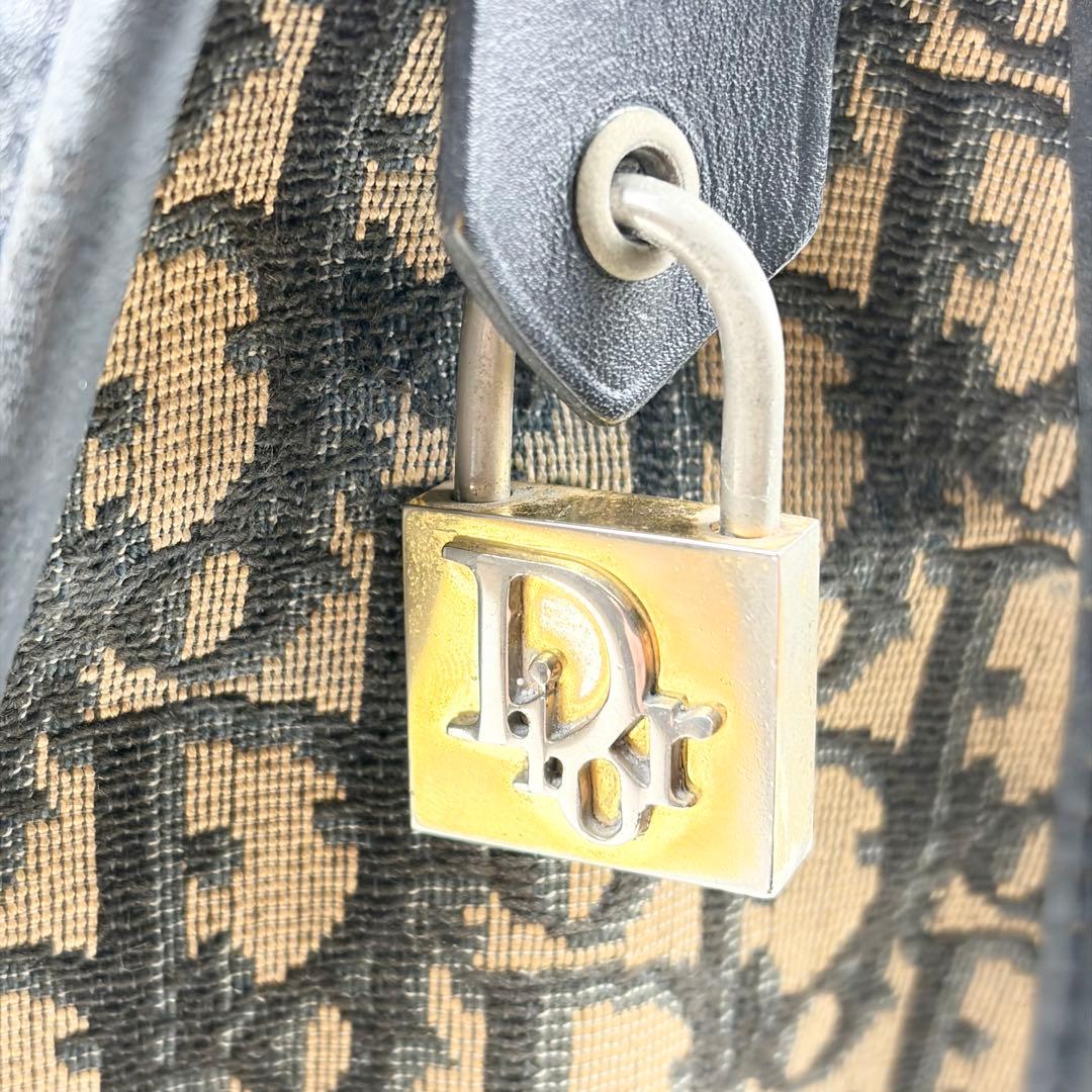 【希少】クリスチャンディオール トロッター ボストンバッグ ネイビー