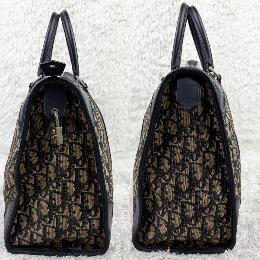 【希少】クリスチャンディオール トロッター ボストンバッグ ネイビー