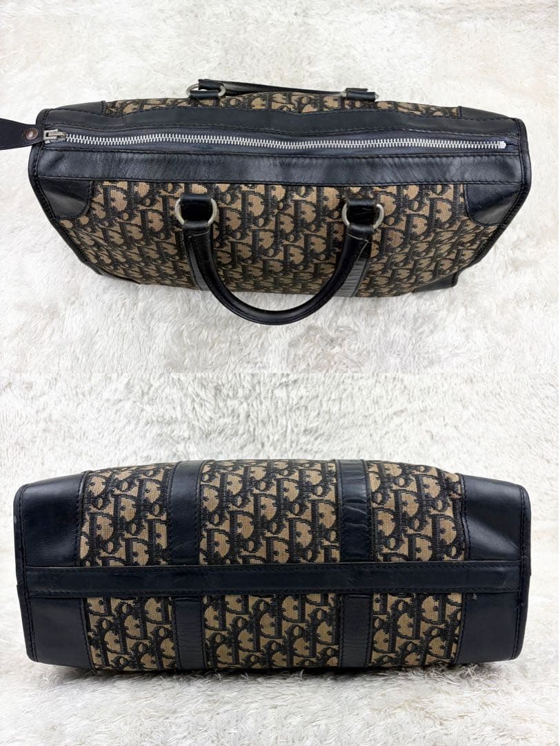 【希少】クリスチャンディオール トロッター ボストンバッグ ネイビー