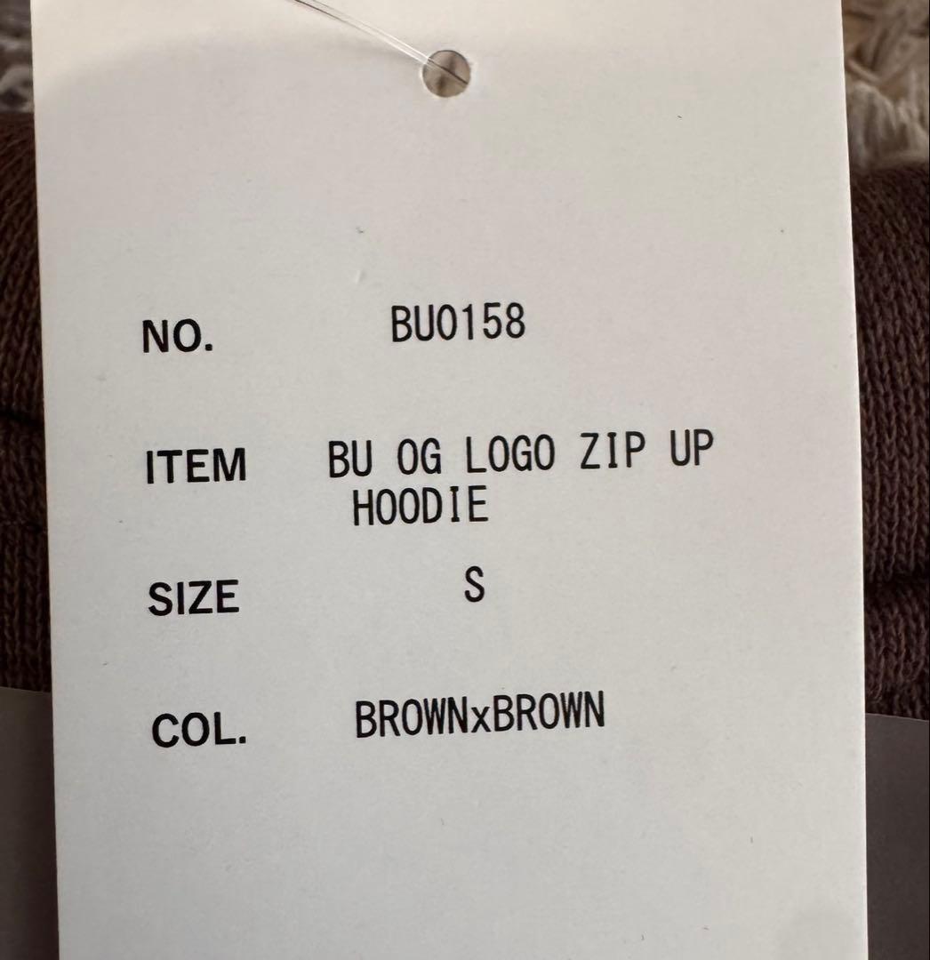 【新品未使用】BLESS Ü BU OG LOGO ZIPUP HOODIE