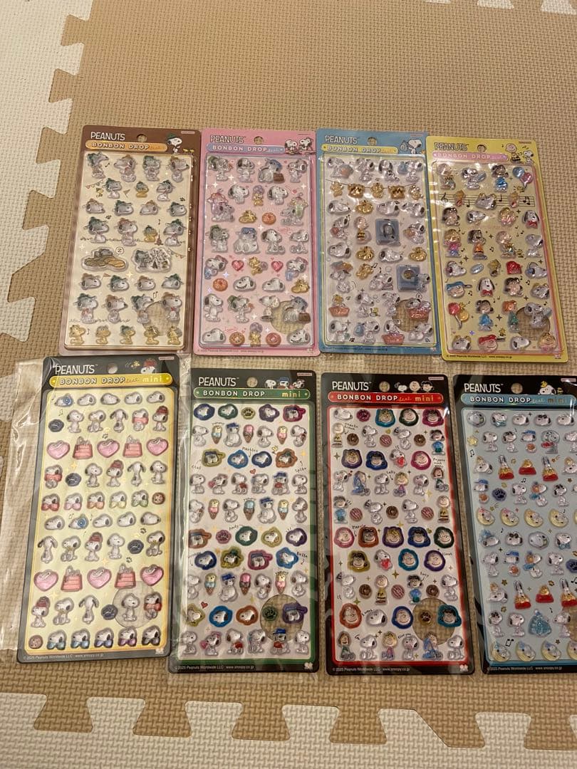 ボンボンドロップシール　ボンボンドロップシールミニ　スヌーピー