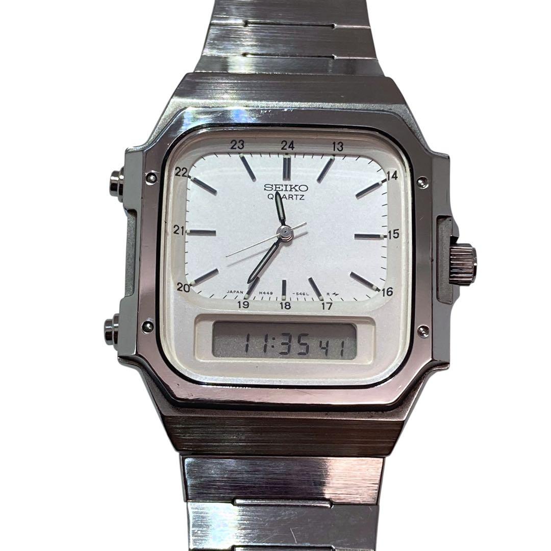Ⴤ1359 ꕤ極美品 SEIKO アナデジ 時計 ヴィンテージ品 3針 アラーム