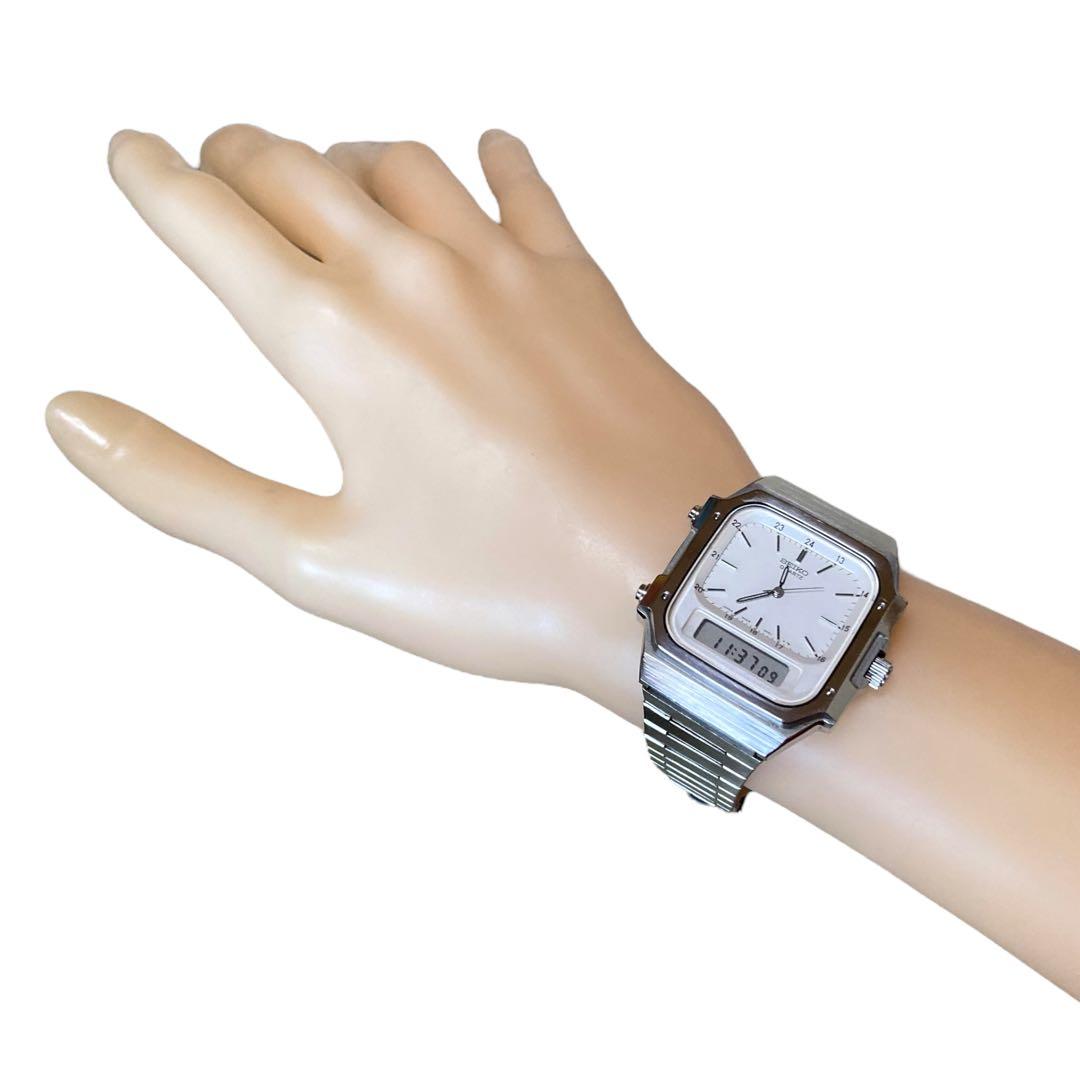 Ⴤ1359 ꕤ極美品 SEIKO アナデジ 時計 ヴィンテージ品 3針 アラーム