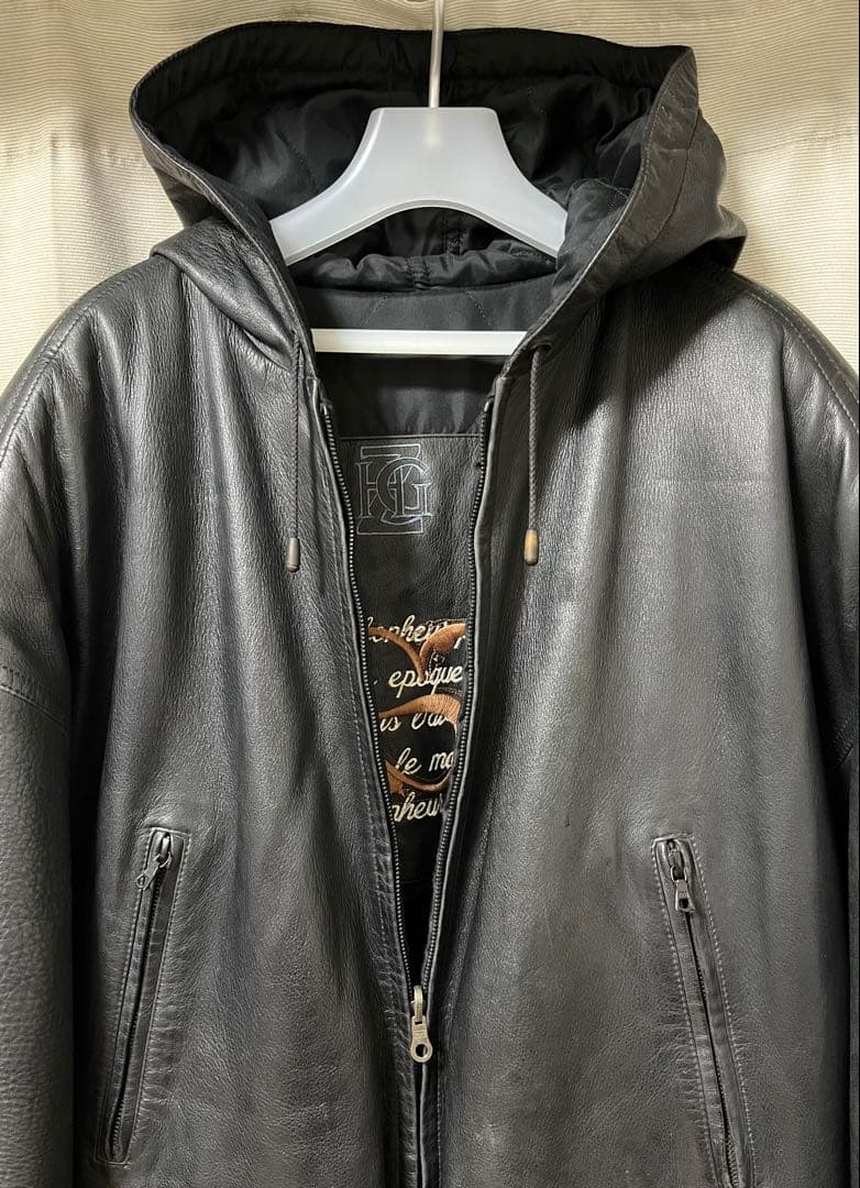 【フランス製】 SERAPHIN レザー モッズコート 50 90's