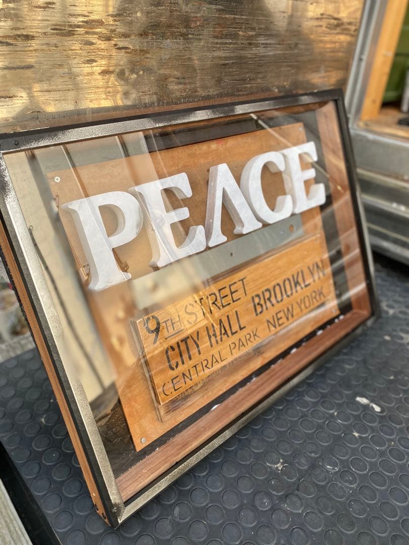 しーちゃん　PEACE看板