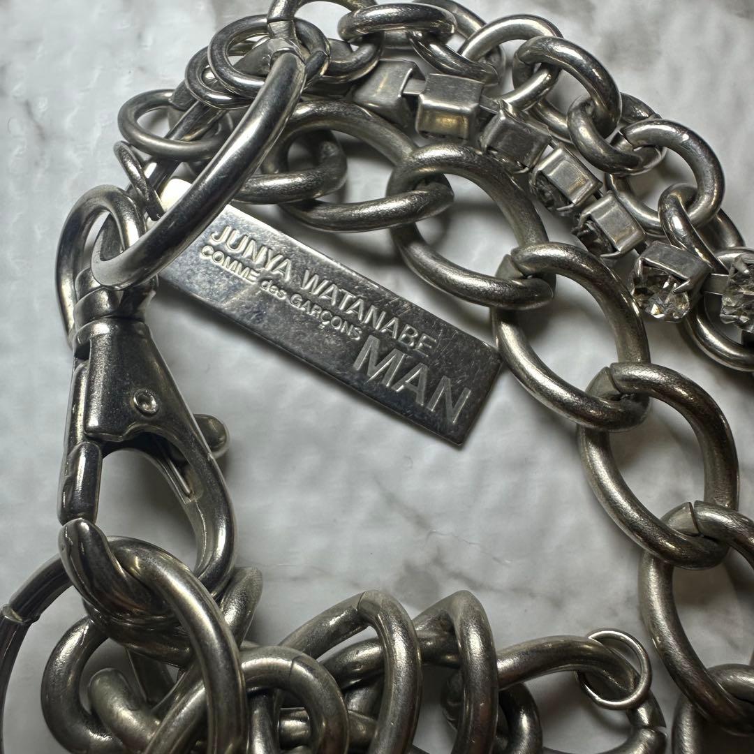 JUNYA WATANABE MAN 激レア 3連ミックスチェーンネックレス