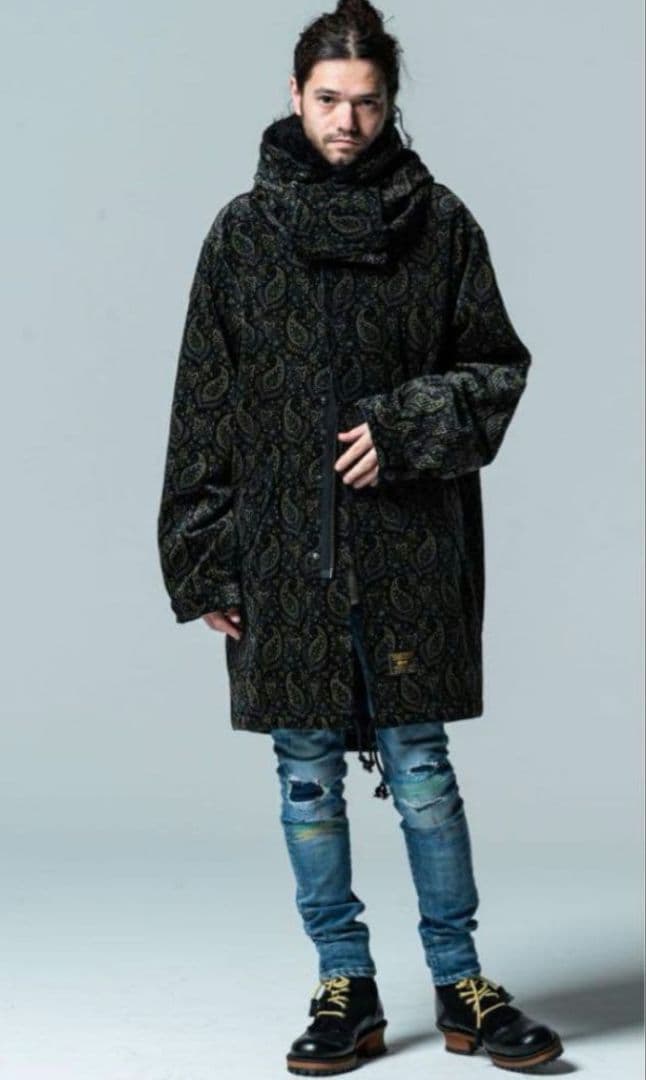 美品　glamb　グラム　モッズコート　ペイズリー柄 M