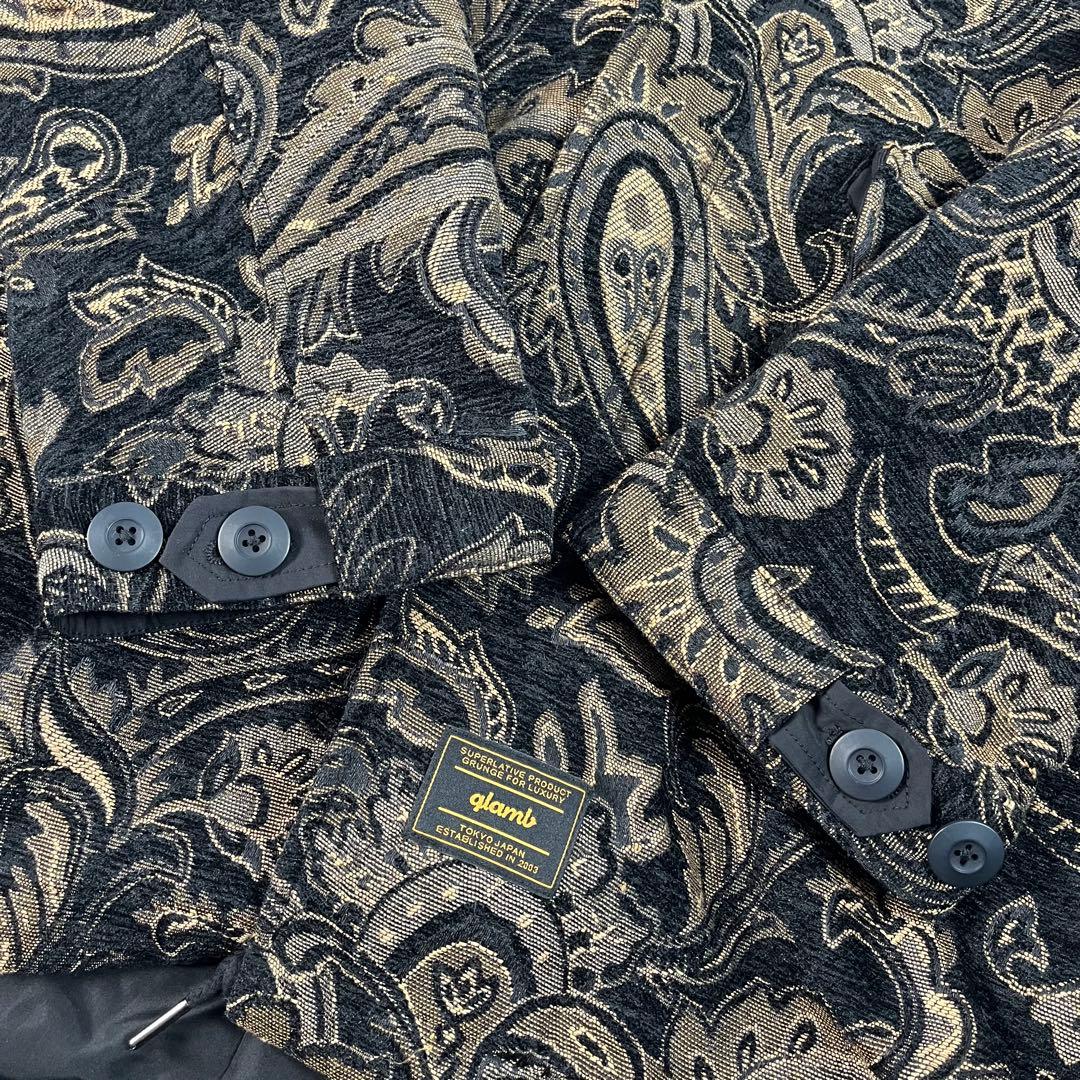 美品　glamb　グラム　モッズコート　ペイズリー柄 M