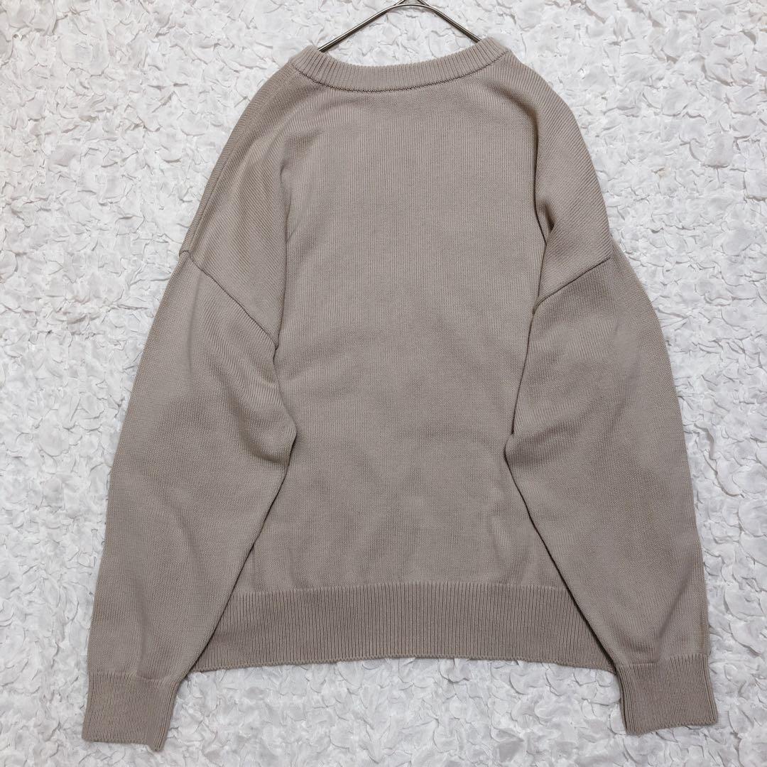 【24ss】エブリデイアイライク ベージュ系　ベーシックニット　コットン　F