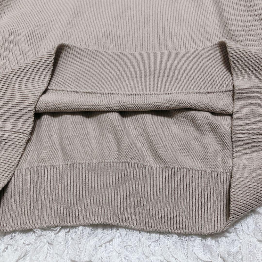 【24ss】エブリデイアイライク ベージュ系　ベーシックニット　コットン　F