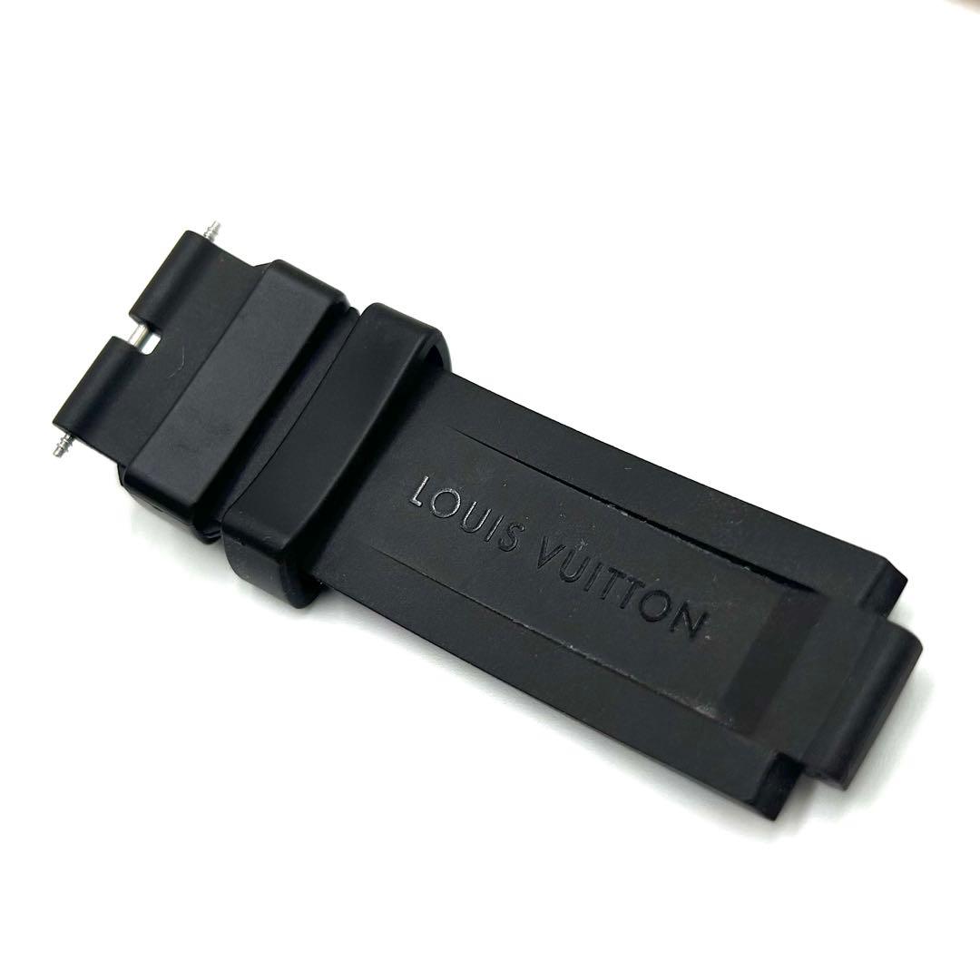 【極美品】 正規品 ルイヴィトン タンブール ラバーベルト ダミエ ブラック